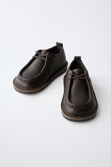 LEATHER SHOES - Brown by Zara - Image 3