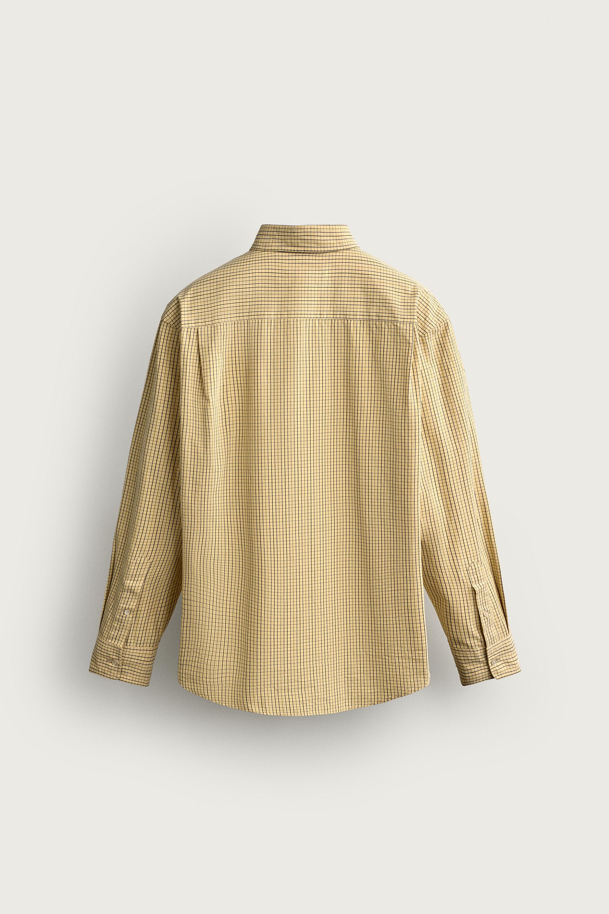 CHECKED RELAXED FIT COTTON SHIRT