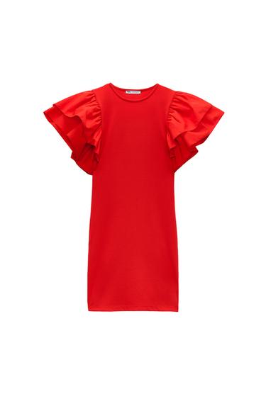 VESTIDO COMBINADO VOLANTES