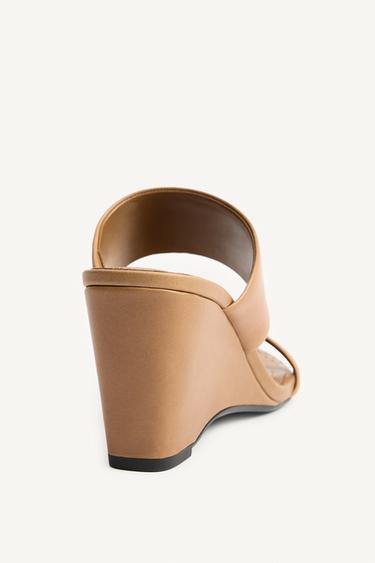 LTHR WD STDS WDG - Marron camel de Zara - Image 6