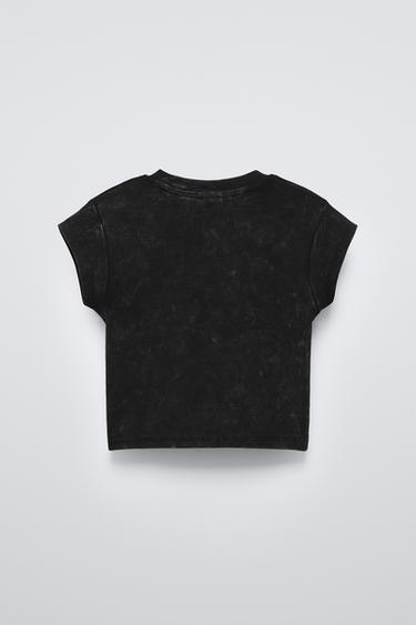 T-SHIRT IMPRIMÉ - Gris anthracite de Zara - Image 1
