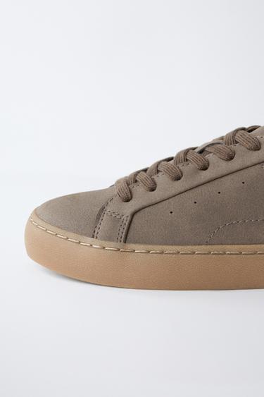MINIMALIST SNEAKERS - Brown by Zara - Image 3