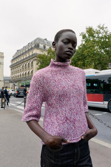 PULL EN MAILLE MULTICOLORE - Multicolore de Zara