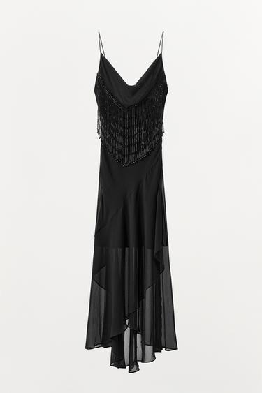 ROBE MIDI FANTAISIE LIMITED EDITION - Noir de Zara - Image 4