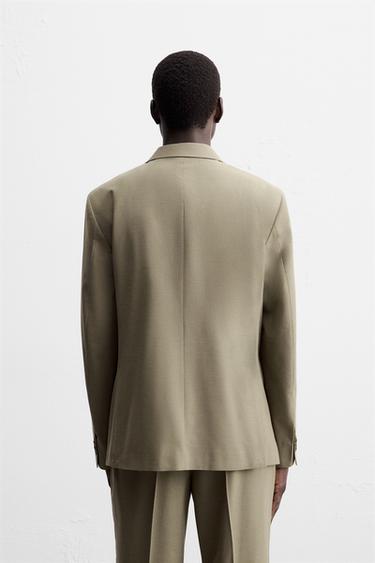 TEXTURED SUIT BLAZER - Brown / Taupe by Zara - Image 2