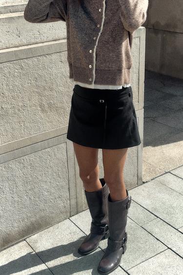 COMBINED KNIT CARDIGAN - Mink by Zara - Image 2