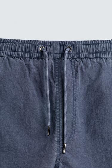 PUKAS SURF X ZARA LONG SWIMMING TRUNKS - Blue by Zara - Image 8