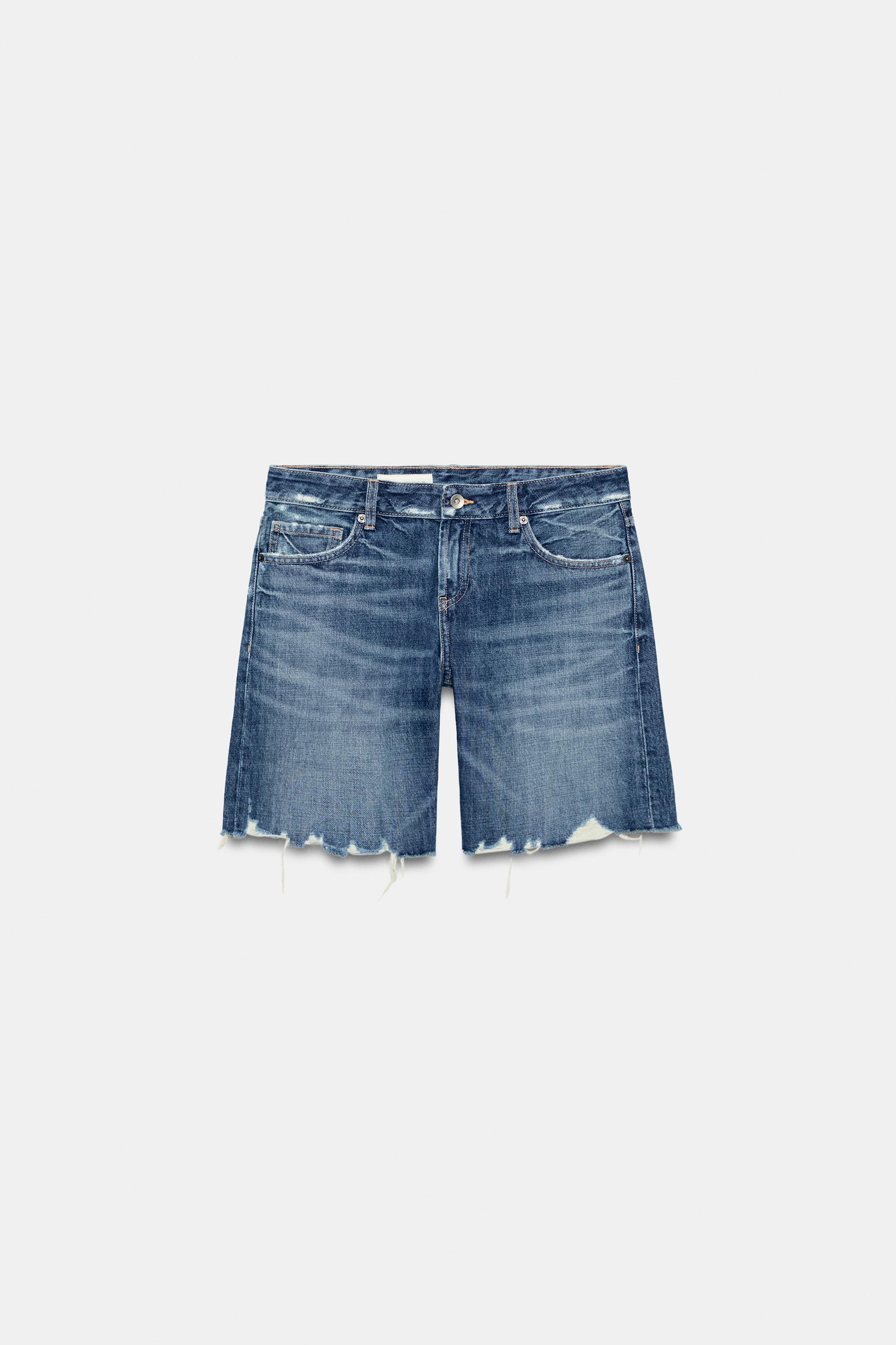 TRF MID RISE DENIM SHORTS