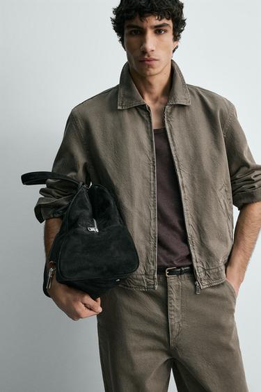 WASHED COTTON JACKET - Light green by Zara - Image 5