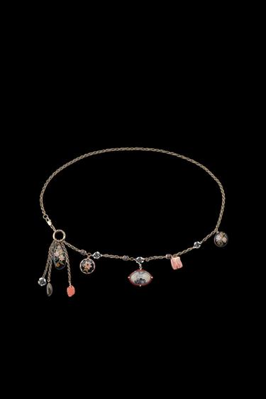 RESIN CHARM LINK BELT - Golden by Zara - Image 0