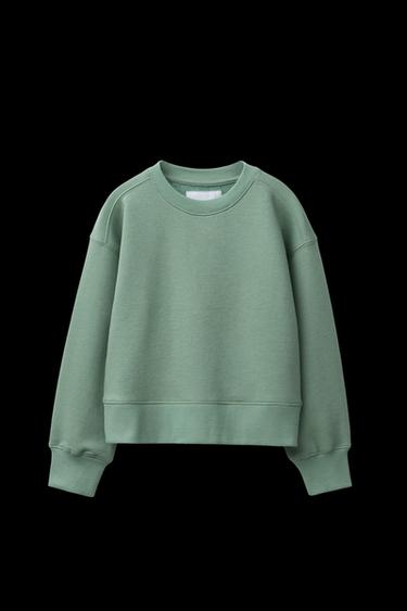 BASIC JOGGING-SWEATSHIRT - Grün von Zara