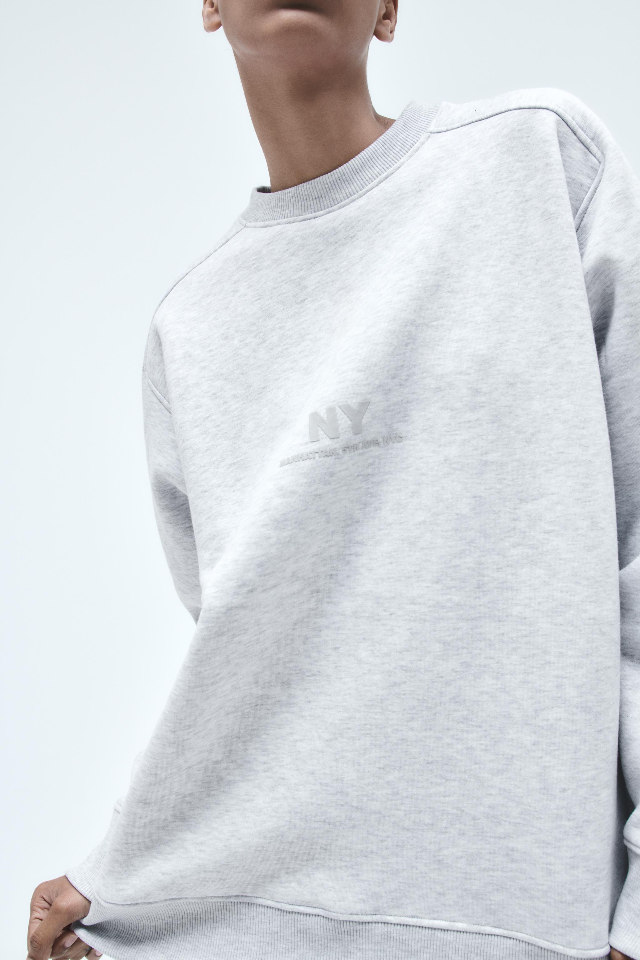 Grey long outlet sweatshirt