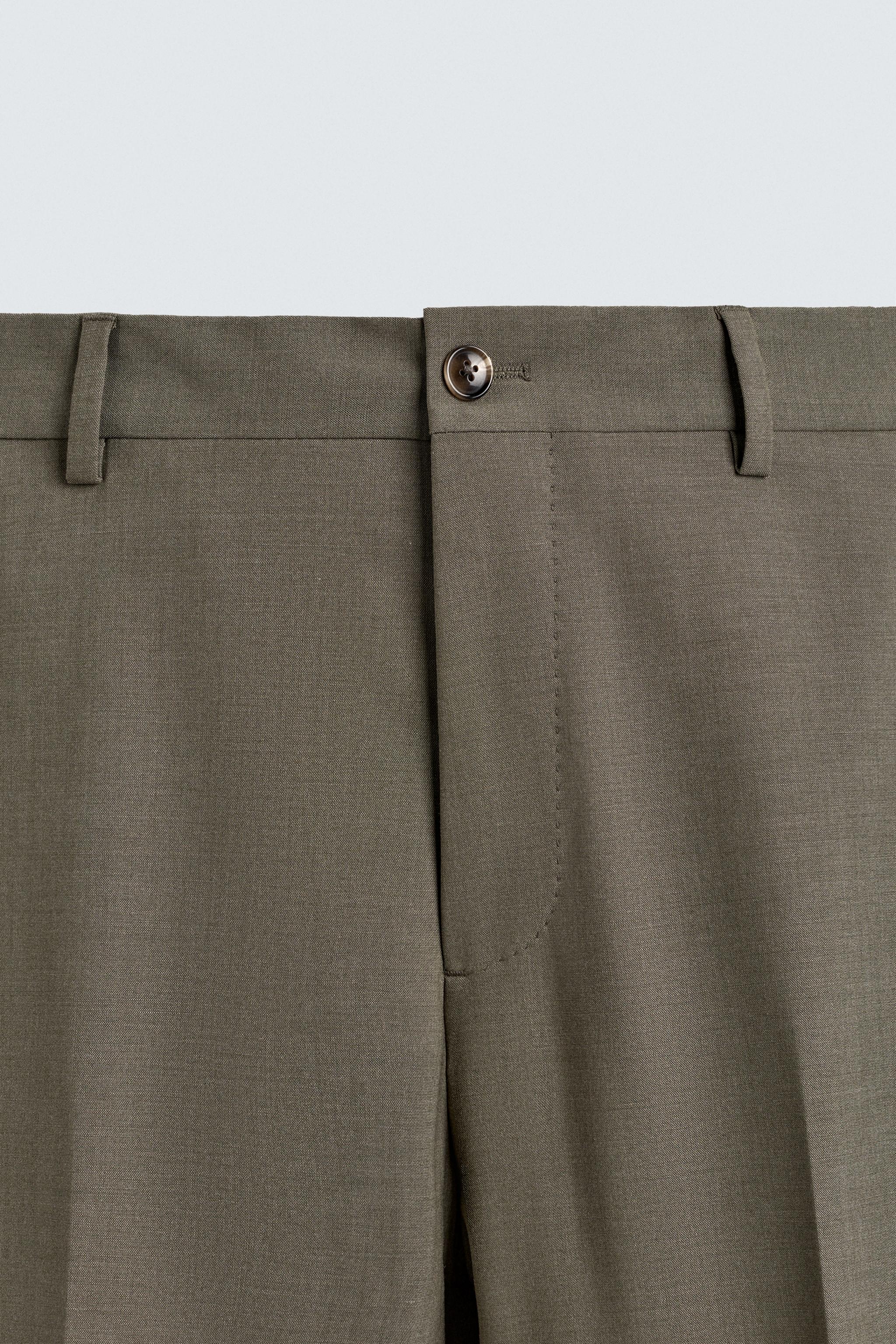 REGULAR FIT SUIT PANTS