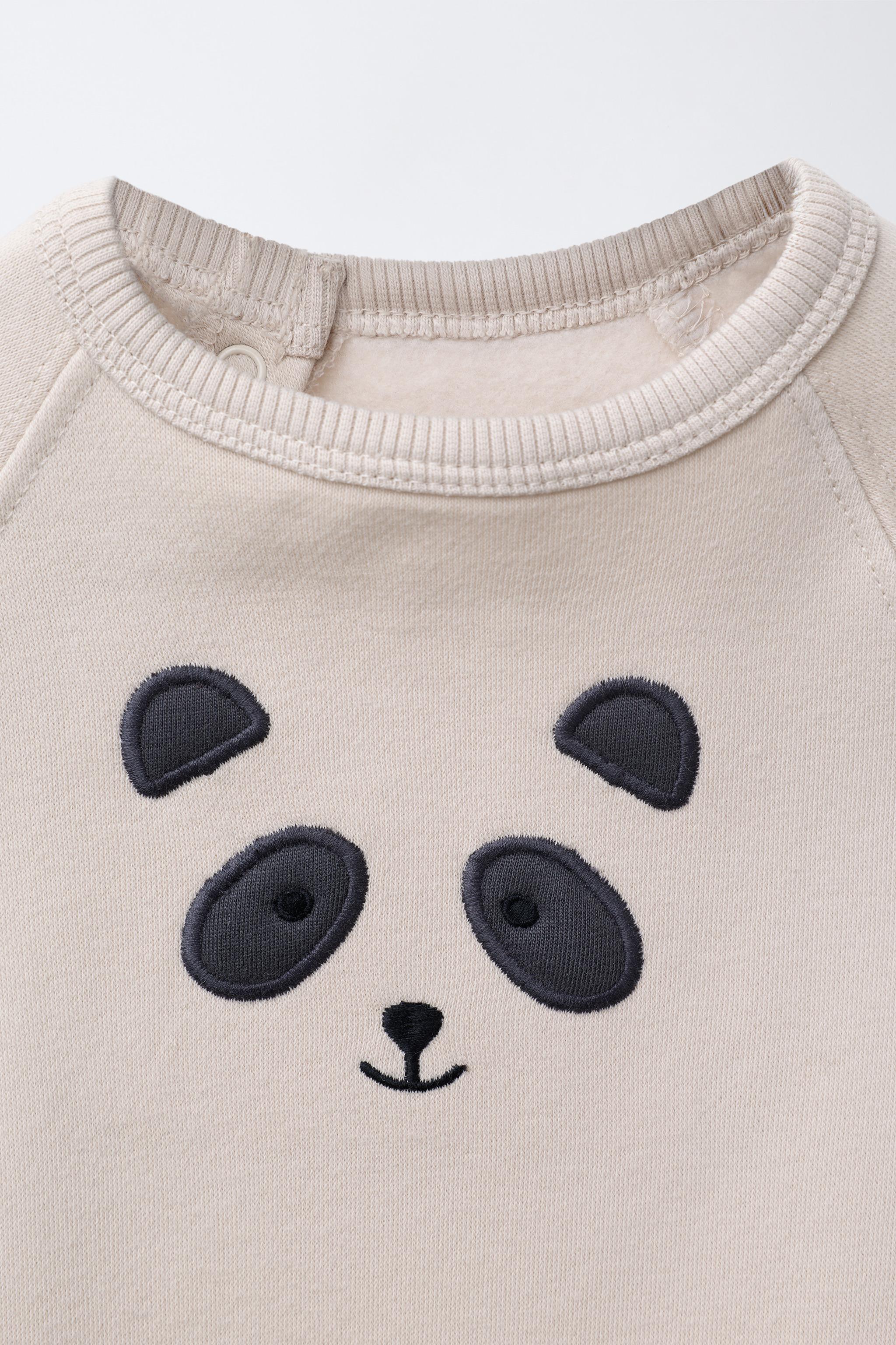 COMBINAISON EN MOLLETON BRODÉ OURS