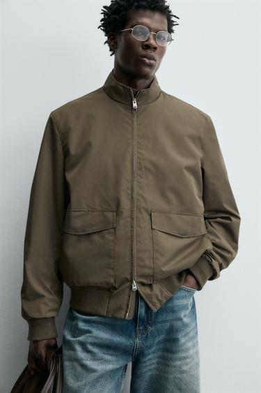 BLOUSON LÉGER DÉPERLANT - Beige clair de Zara - Image 4