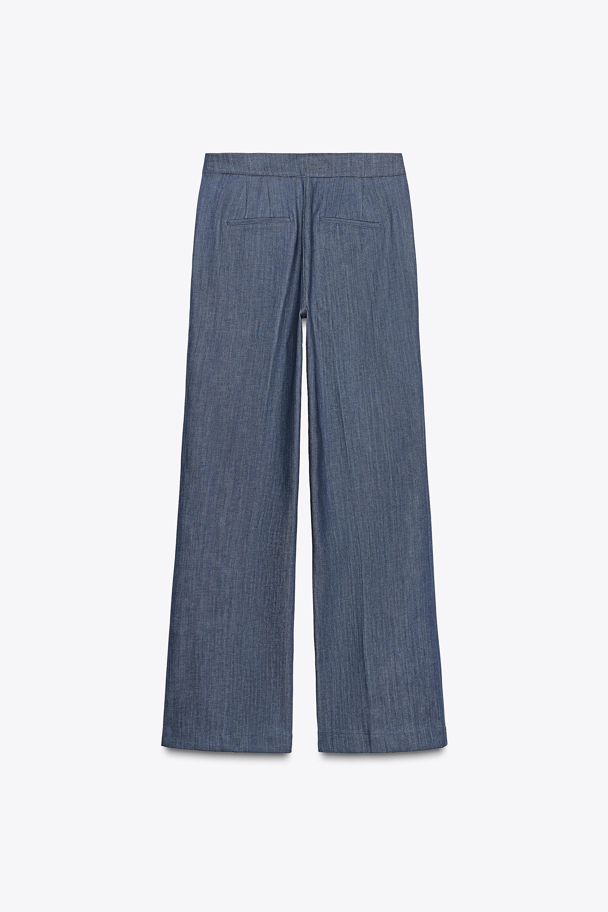 pands出品 ZW COLLECTION ミニマルパンツ - ブルー | ZARA Japan / 日本