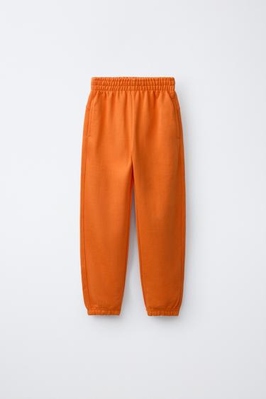 PLAIN JOGGING TROUSERS - Orange by Zara