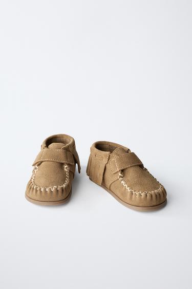 BAREFOOT LEATHER FRINGE BOOTS - Brown by Zara - Image 5