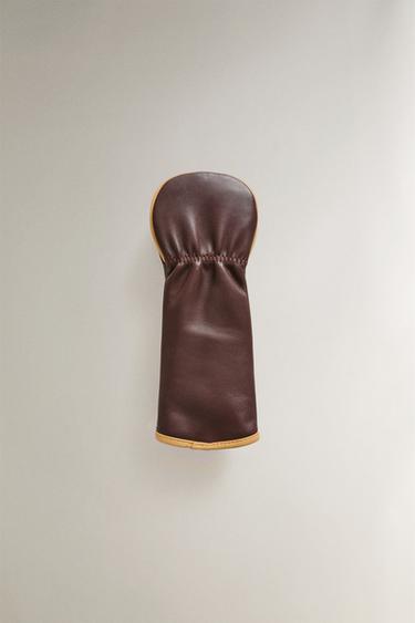 HOUSSE CLUB DE GOLF CUIR HYBRIDE - Marron / Vert de Zara - Image 1