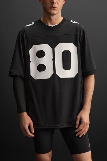T-SHIRT DE FOOTBALL AMÉRICAIN - Noir de Zara - Image 5