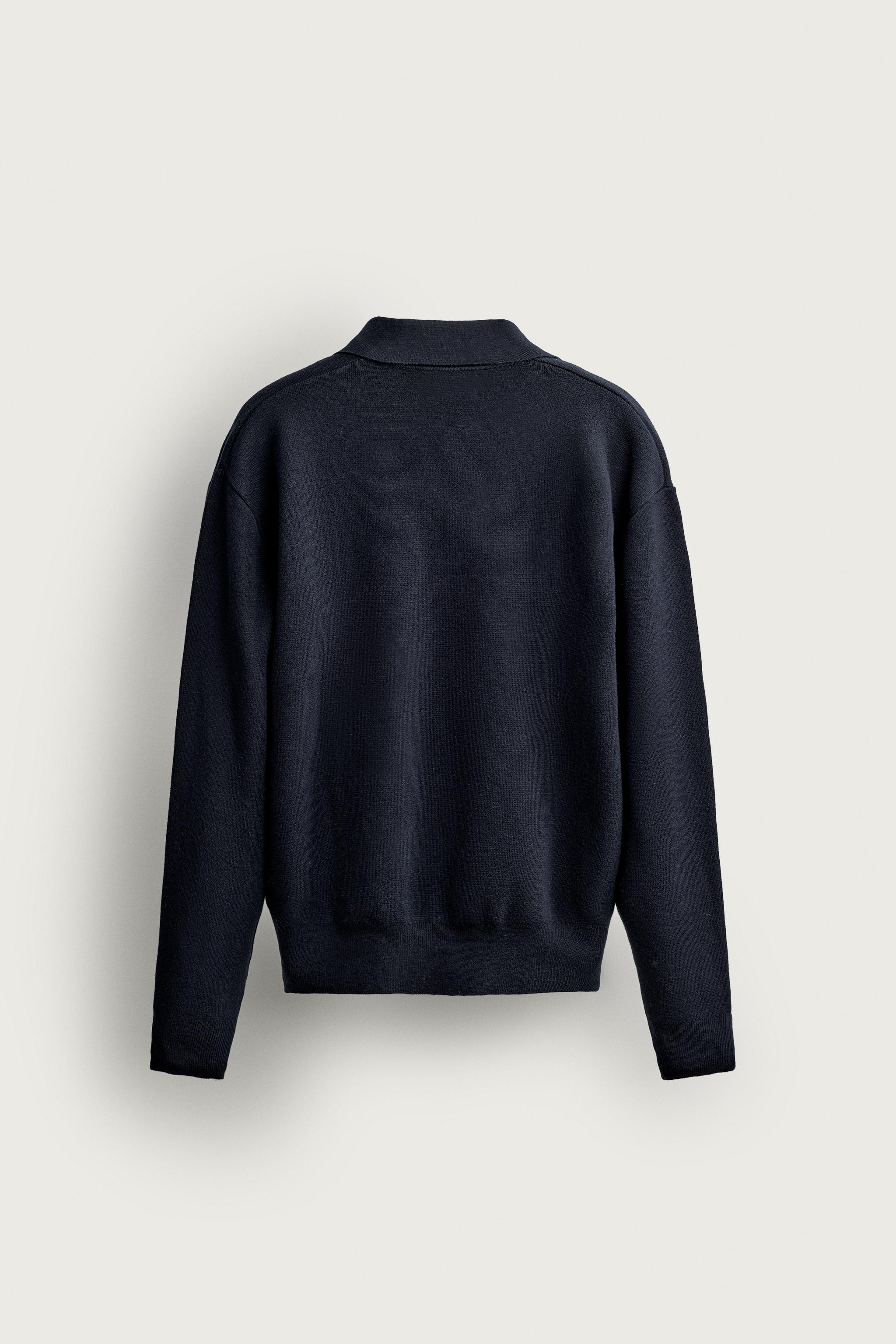 COTTON-WOOL COMPACT KNIT POLO