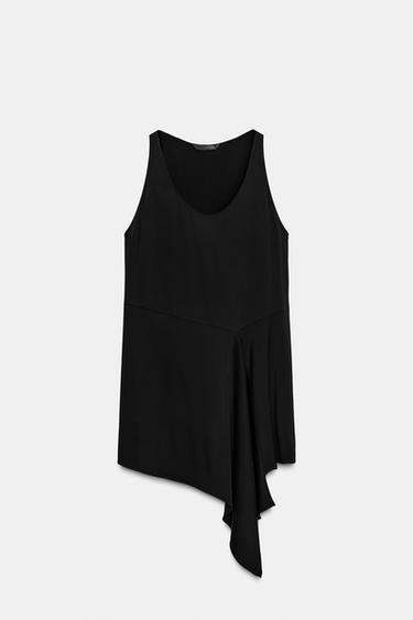 ZW COLLECTION ASYMMETRIC TOP - Black by Zara - Image 8