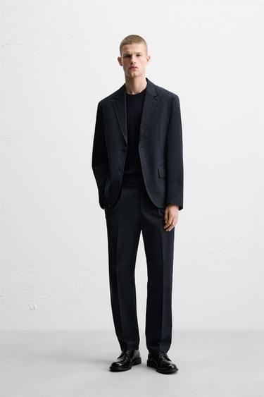 Zara LIMITED EDITION COMFORT COTTON SUIT - Blue - Image 0