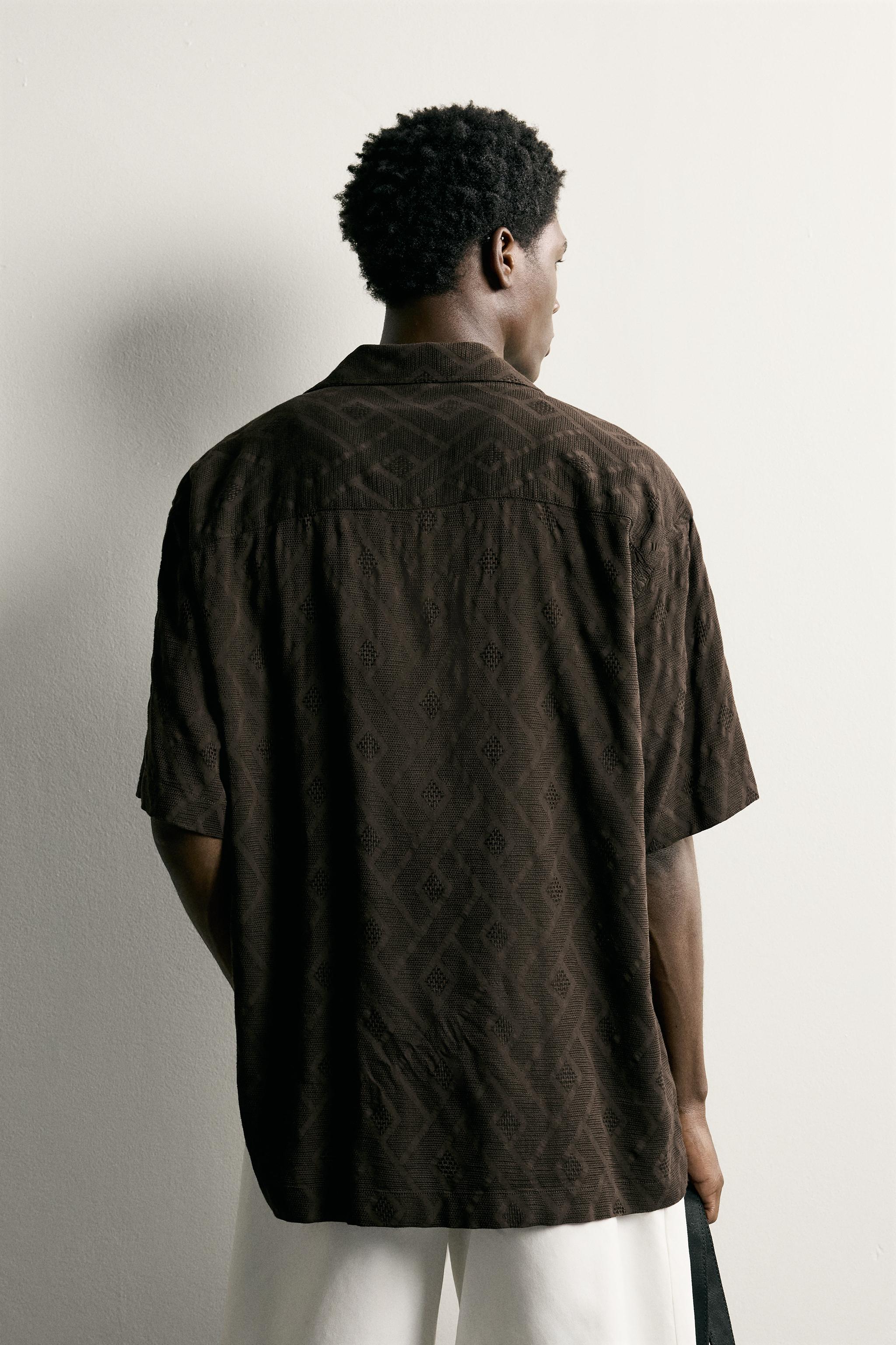 CHEMISE JACQUARD GÉOMÉTRIQUE