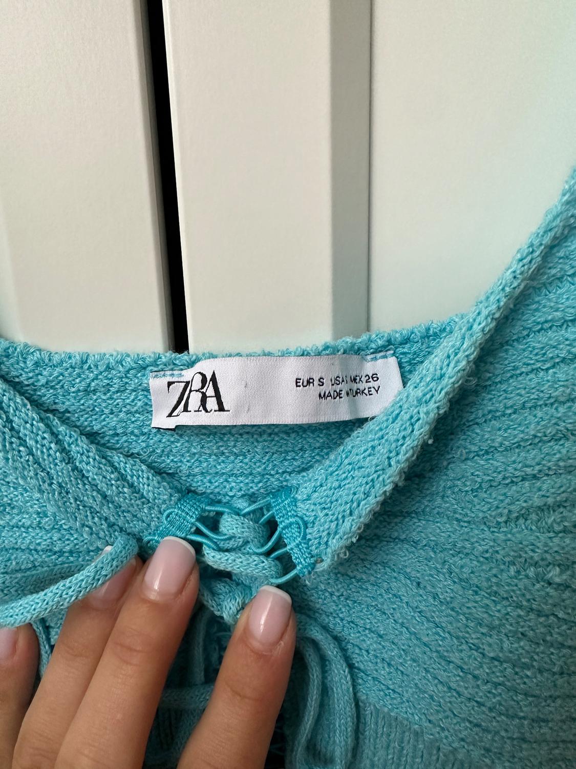 KNIT TOP WITH LACE-UP DETAIL - Image 5