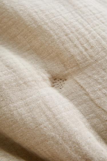 CHILDREN'S MUSLIN QUILT - Beige by Zara - Image 3