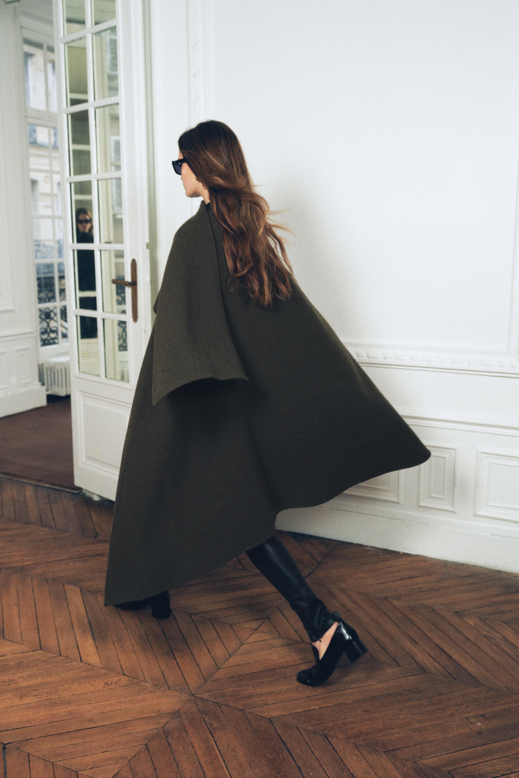 Zara store Cape Coat XS