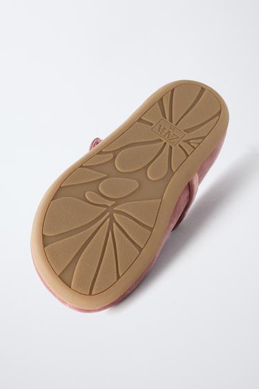 BALLERINES BAREFOOT EFFET VELOURS - Rose de Zara - Image 7