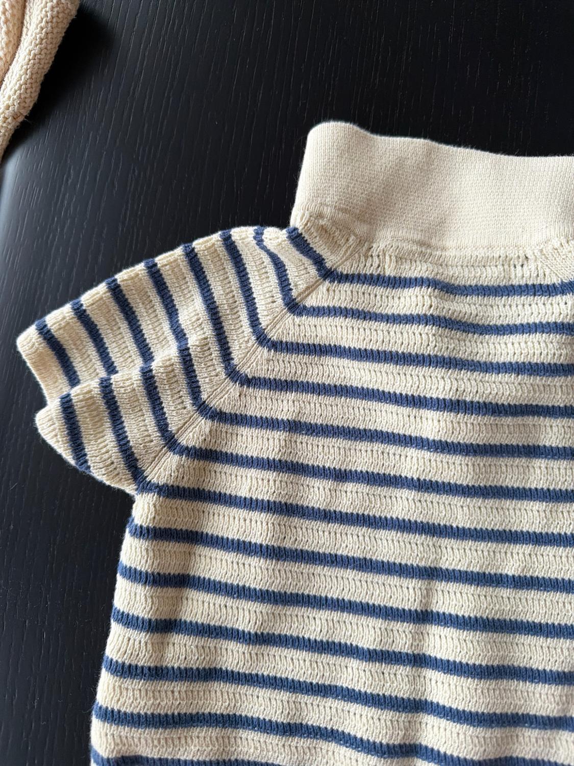 STRIPED KNIT POLO SHIRT - Image 7