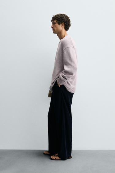TEXTURED SWEATER - Lilac by Zara - Image 3