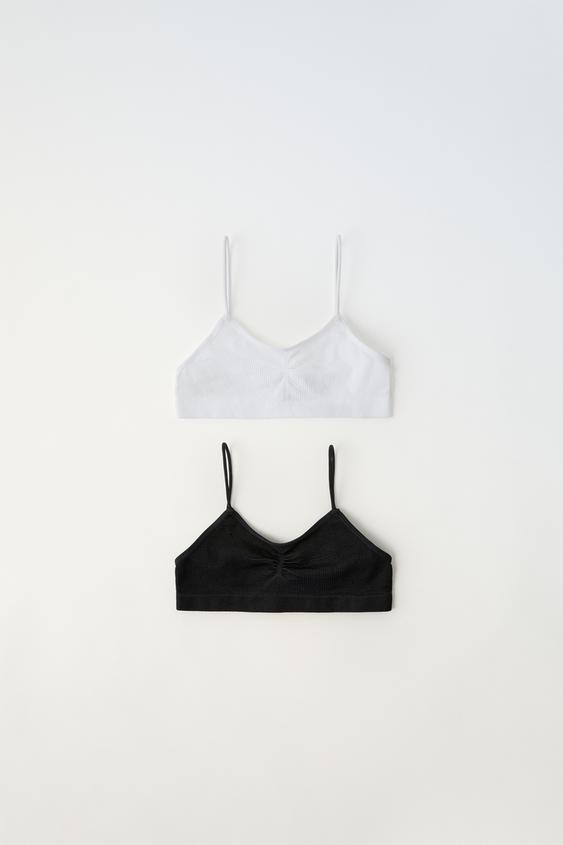 AGES 8-14 / TWO-PACK OF SEAMLESS TOPS - White | ZARA United Kingdom