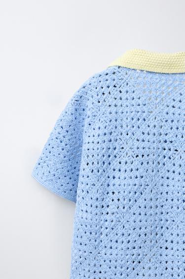 CHEMISE EN MAILLE CROCHET MICKEY MOUSE © DISNEY - Bleu clair de Zara - Image 3