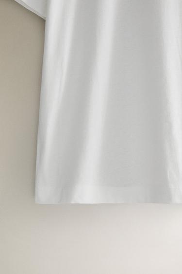 T-SHIRT MANCHES COURTES - Blanc de Zara - Image 3