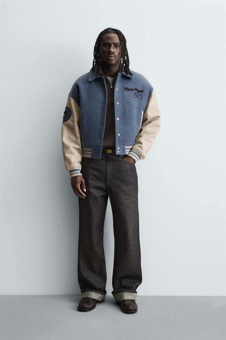 CAZADORA BOMBER ACOLCHADA PARCHES