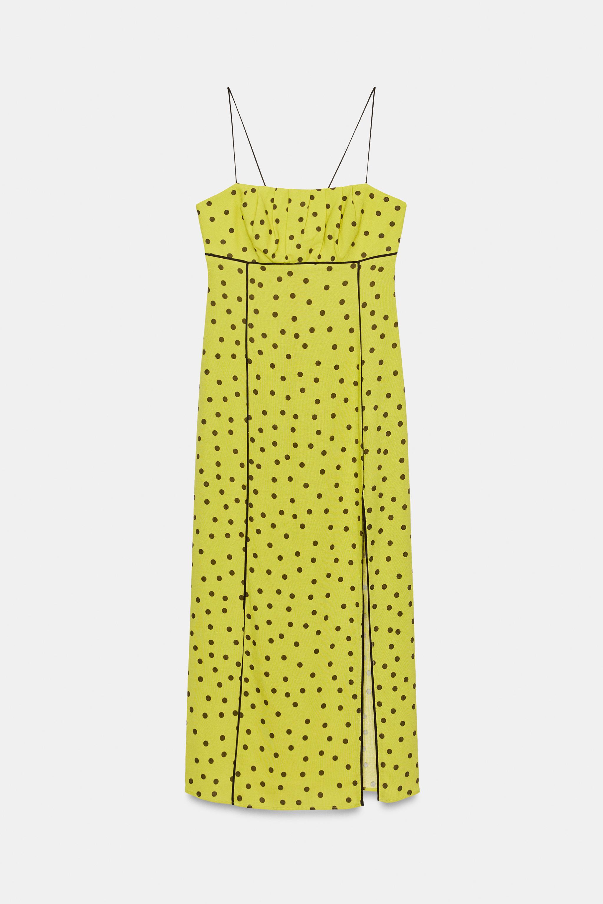 Женские платья Zara POLKA DOT MIDI DRESS — фото 4