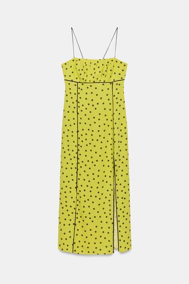 ROBE MIDI À POIS - Multicolore de Zara
