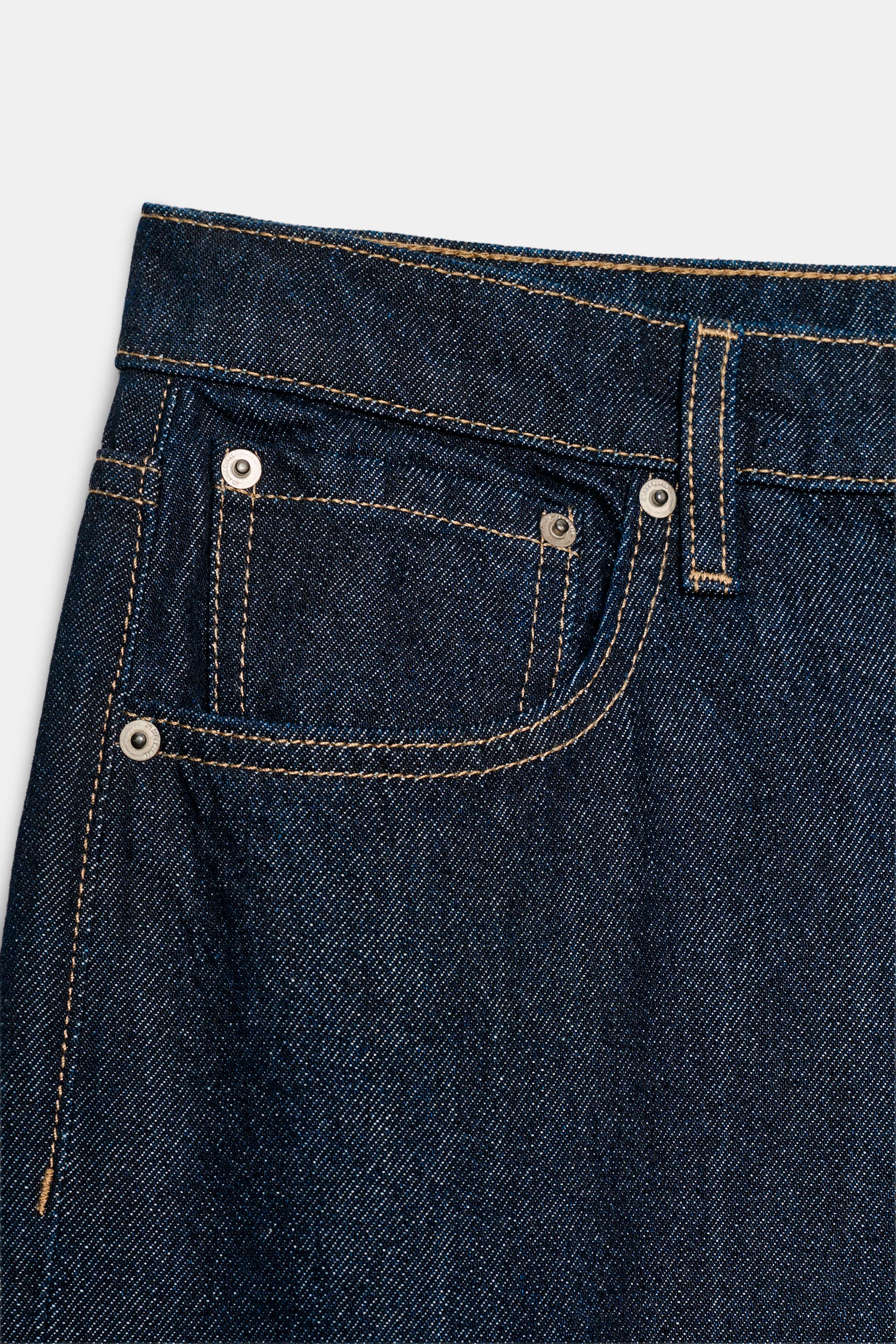 Zara ZW COLLECTION GENİŞ PAÇA DÜŞÜK BEL JEAN görsel 4