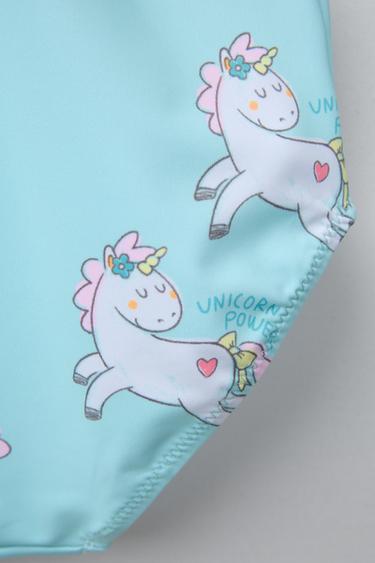 2-6 ANS/ MAILLOT DE BAIN LICORNES - Turquoise de Zara - Image 3