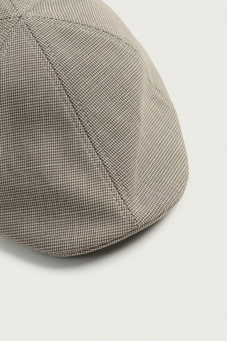Boina de textura a cuadros 5