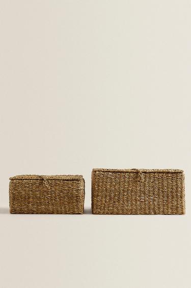 CORBEILLE ALGUES COUVERCLE - Marron de Zara