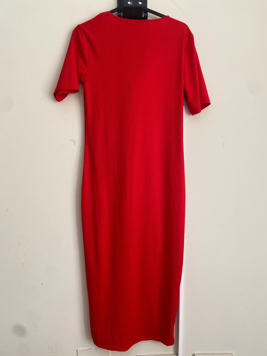 RIBBED DRESS WITH BUTTONS - Image 5