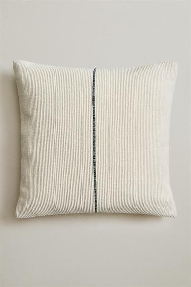 LINE CUSHION COVER - Blue by Zara