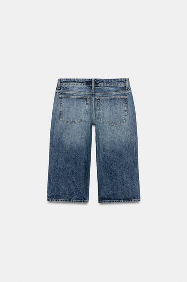 TRF MID-RISE CAPRI DENIM JEANS - Blue by Zara - Image 7