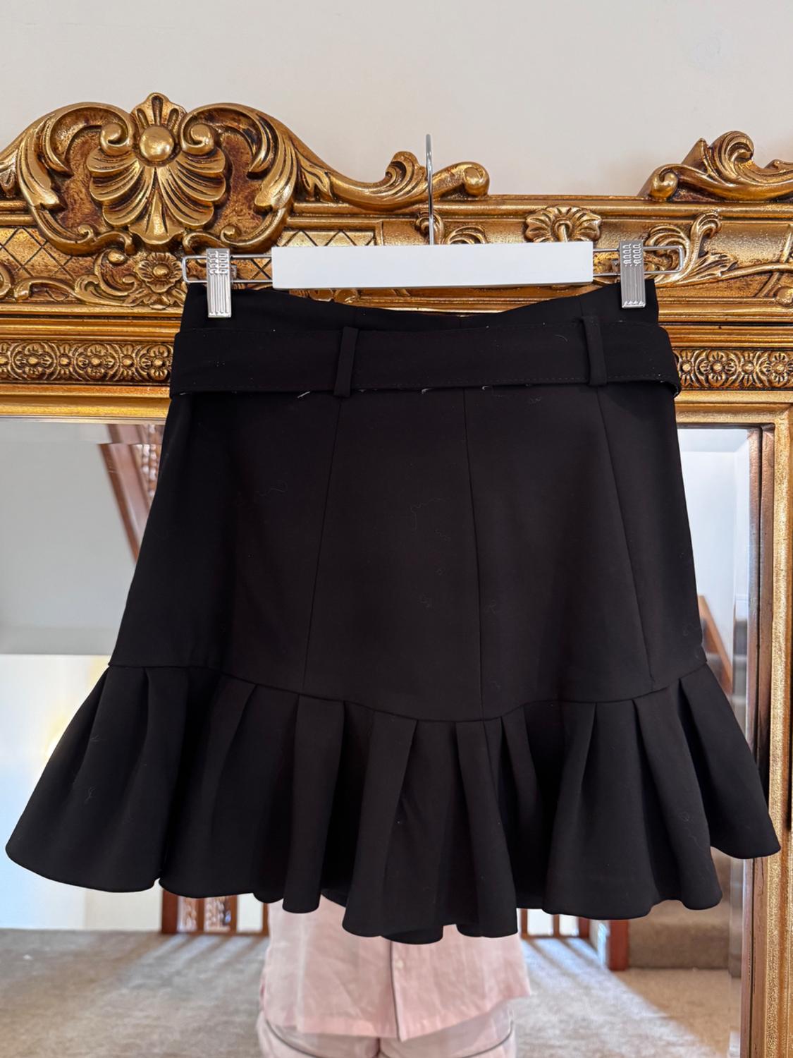 MINI SKIRT WITH PLEATED HEM - Image 2