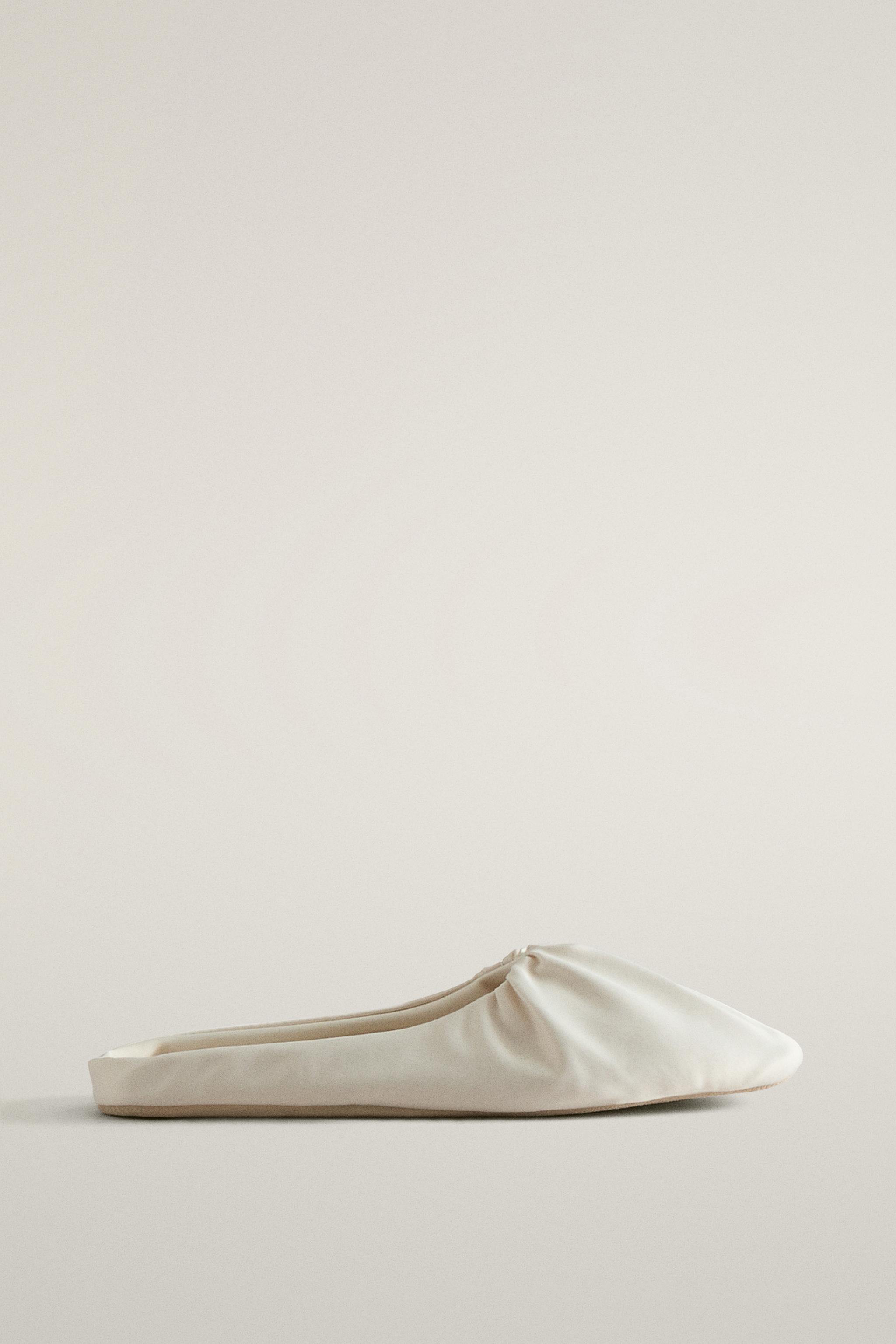 MULES PLISSÉES EN SATIN