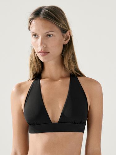 Zara Plain bikini bottoms - Black